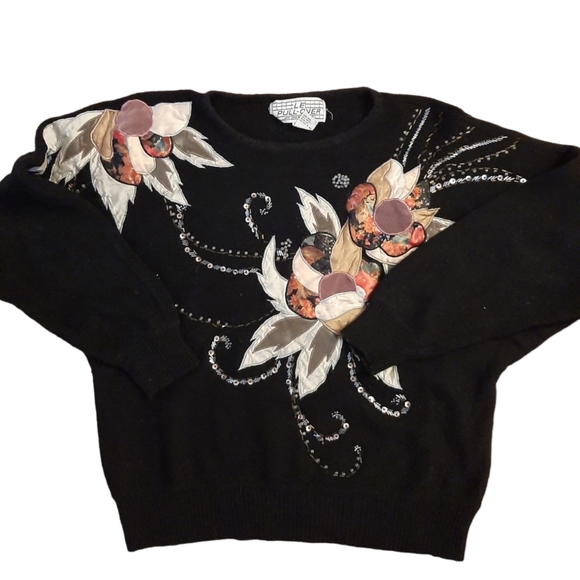 Le Pullover by Irene Leung Vintage Pullover Sweater Size Large - Picture 2 of 3
